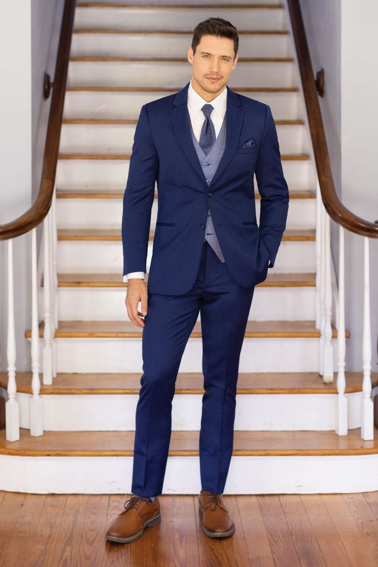 Blue Performance Wedding Suit – Ted's Clothiers