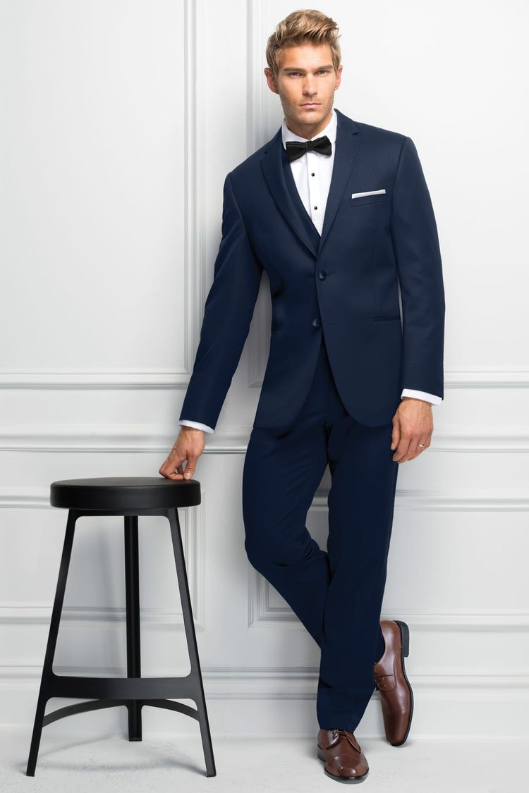 Slim Fit Navy Sterling Wedding Suit  Ted's Clothiers