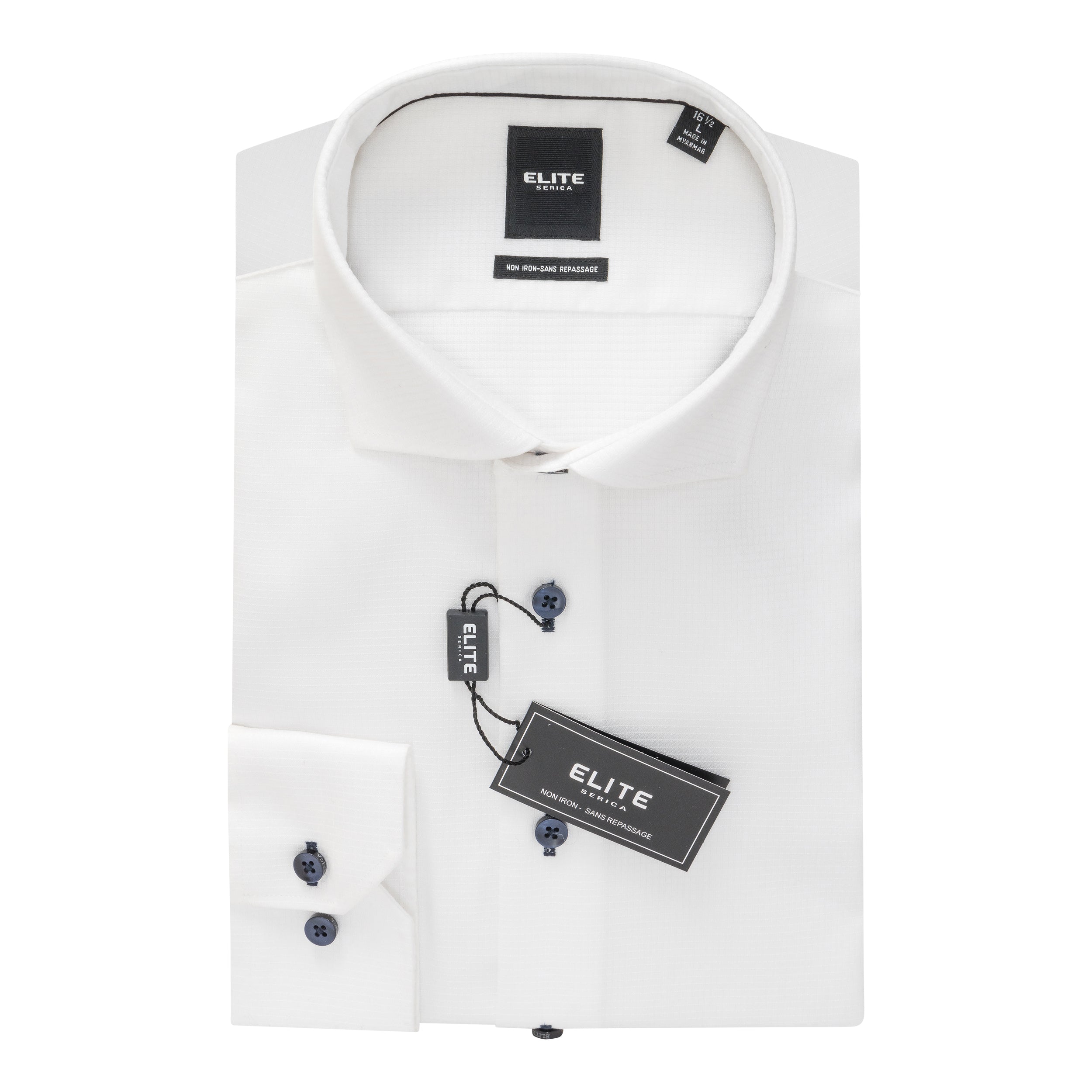 Elite White Dress Shirt E-2562002 (18) / 19 / L Elite White Dress Shirt E-2562002 (18) / 19 / L