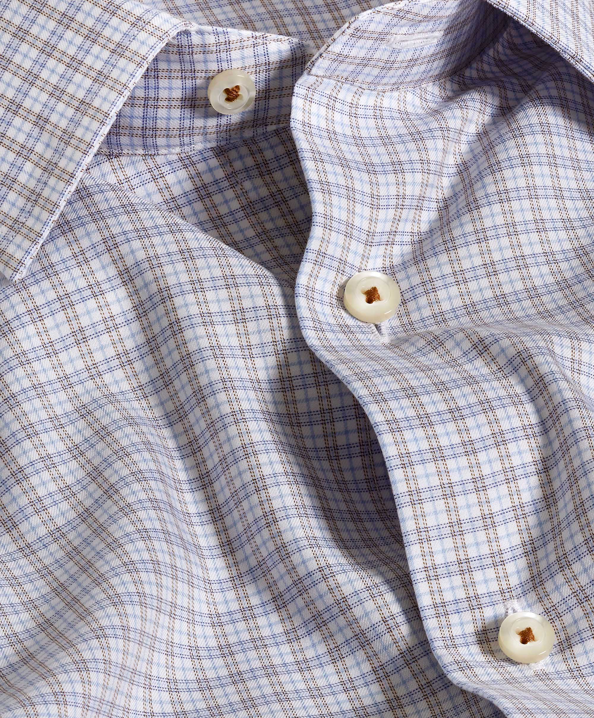 David Donahue Plaid Dress Shirt TBSP11806