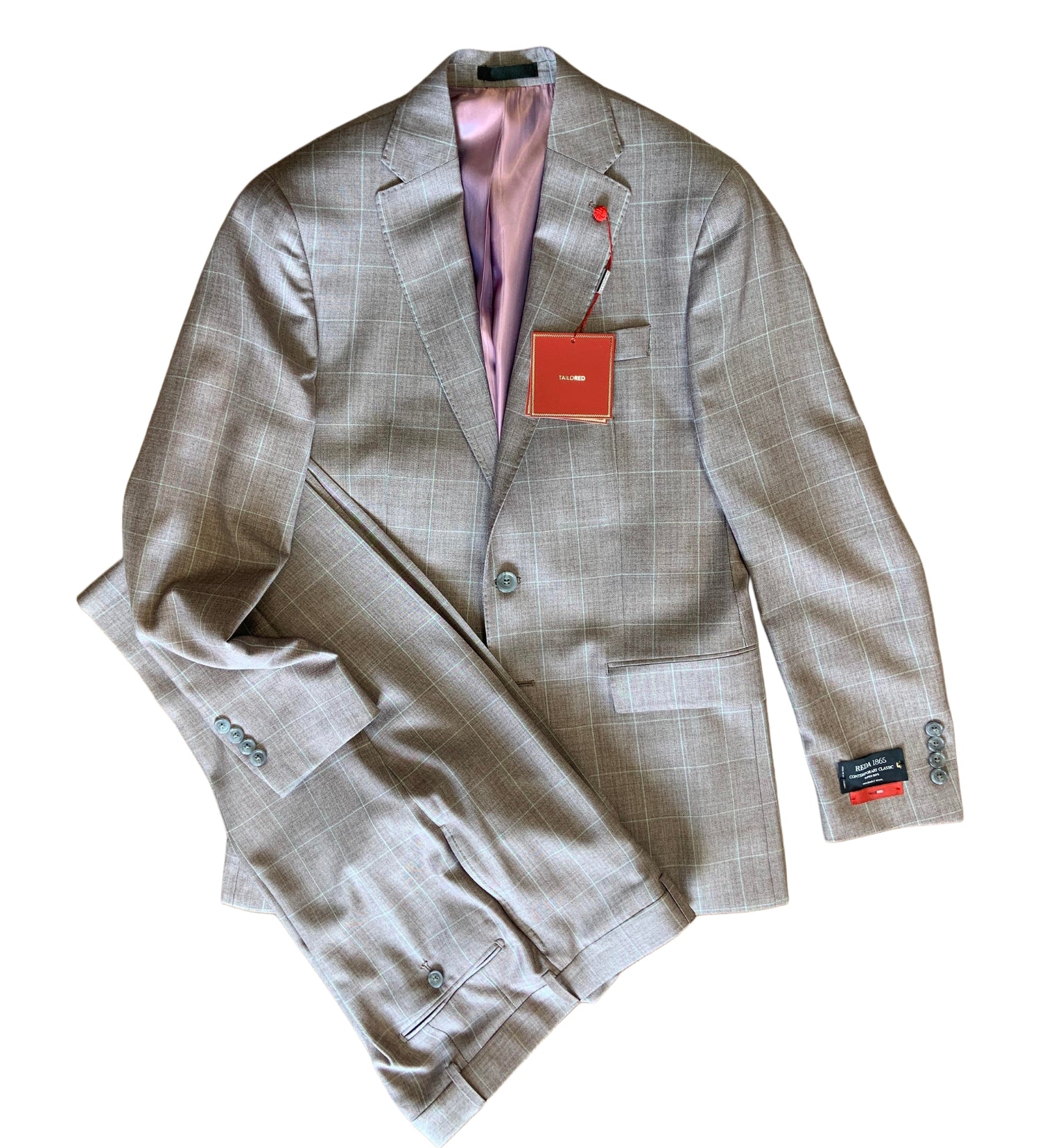 TailoRed Suit Grenonle 82A0442 Taupe / 40 / R TailoRed Suit Grenonle 82A0442 Taupe / 40 / R