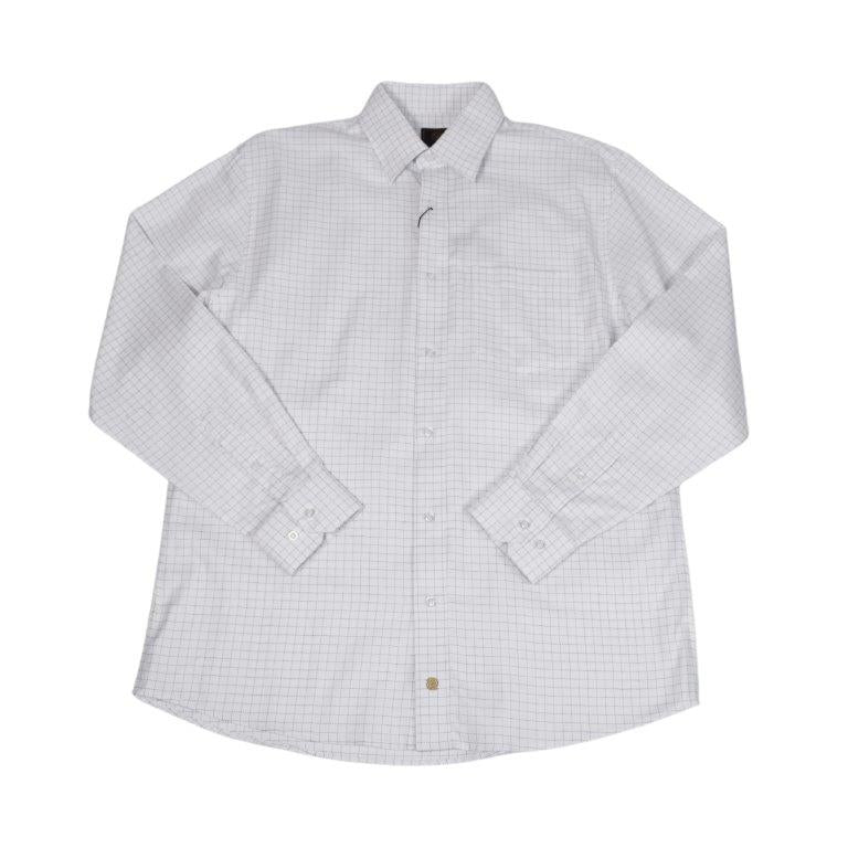 F/X Fusion Big & Tall Men's Sport Shirt Blue White Check