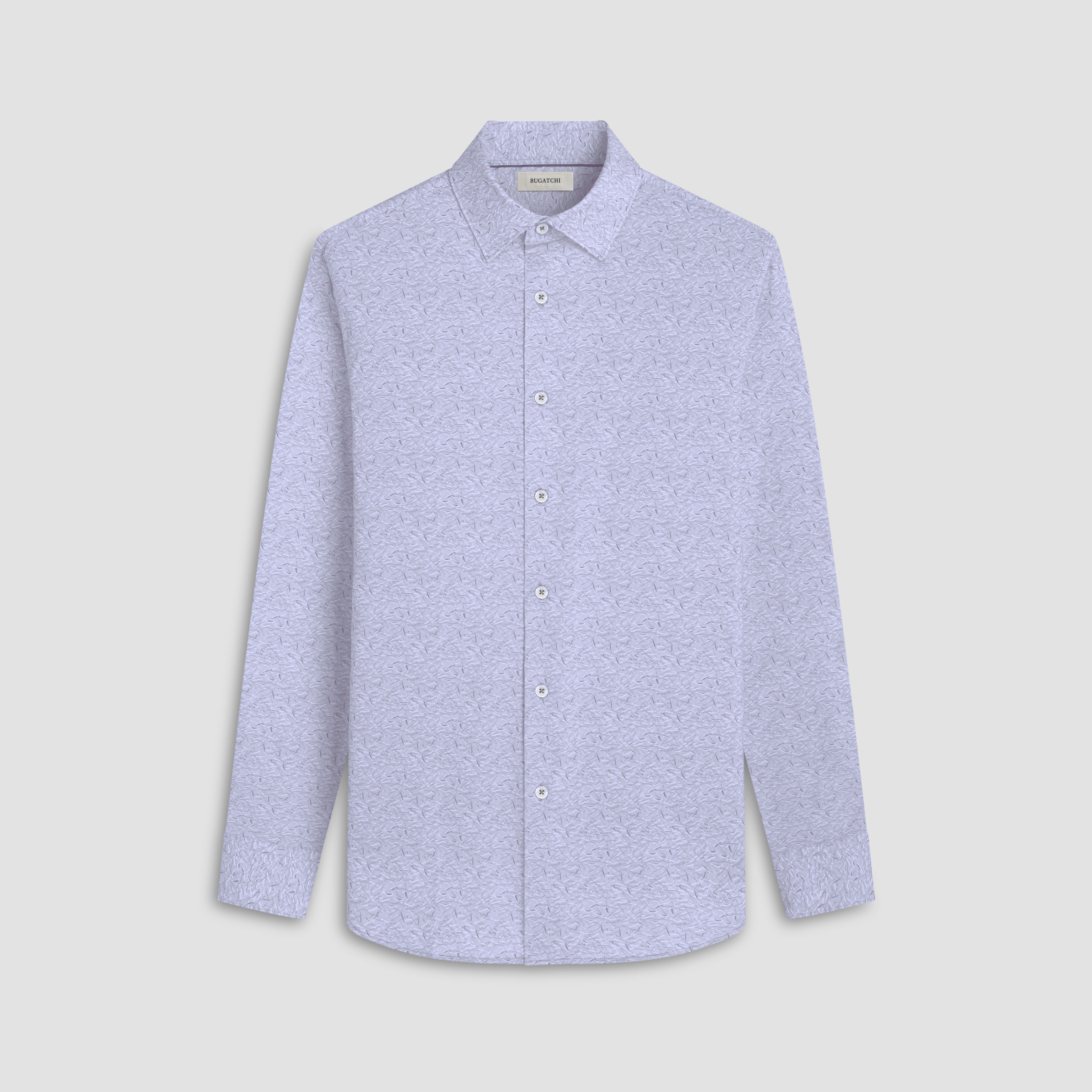 Bugatchi -OOOHCOTTON JAMES LS SHIRT - Air Blue main image 1