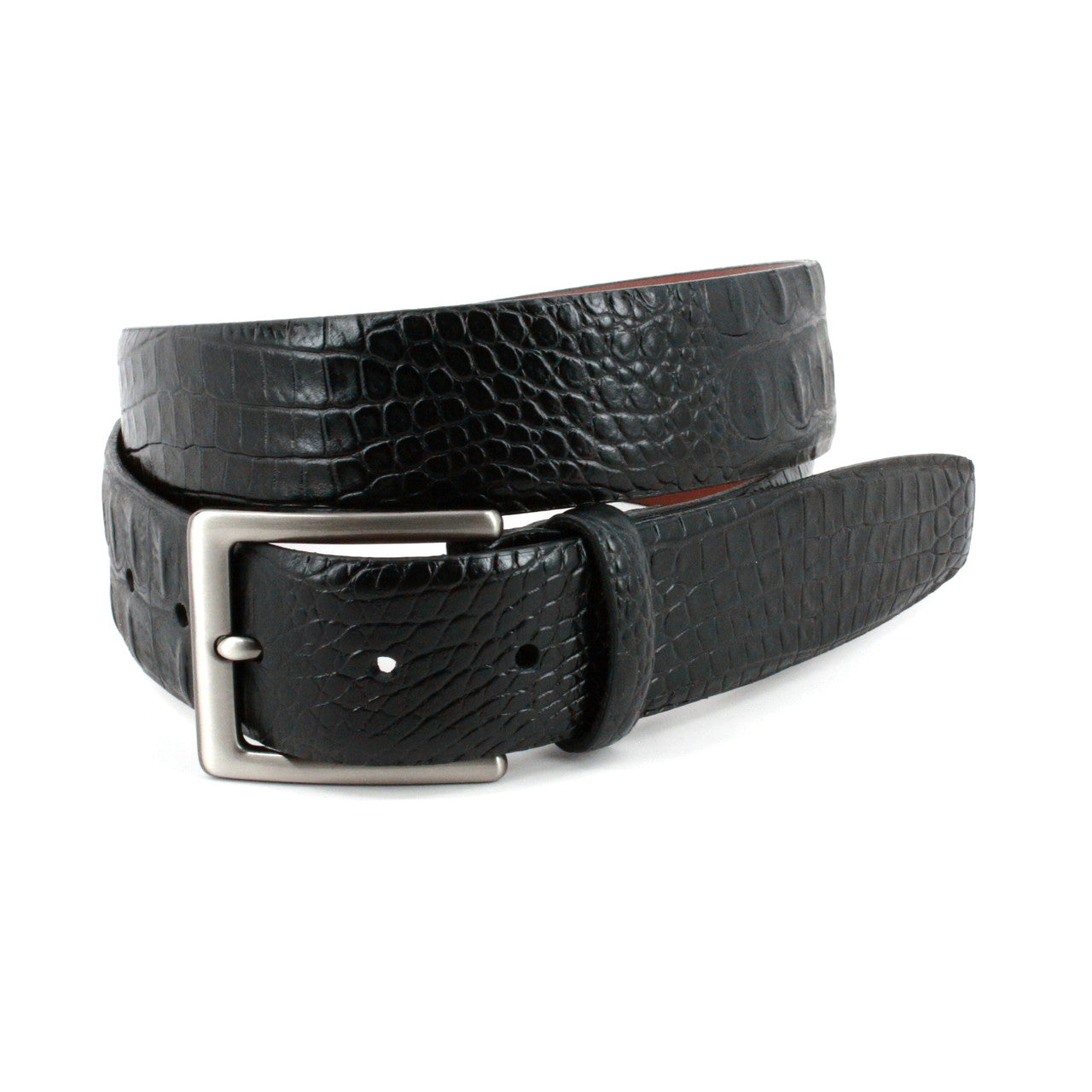 Torino Hornback Crocodile Embossed Calf Belts