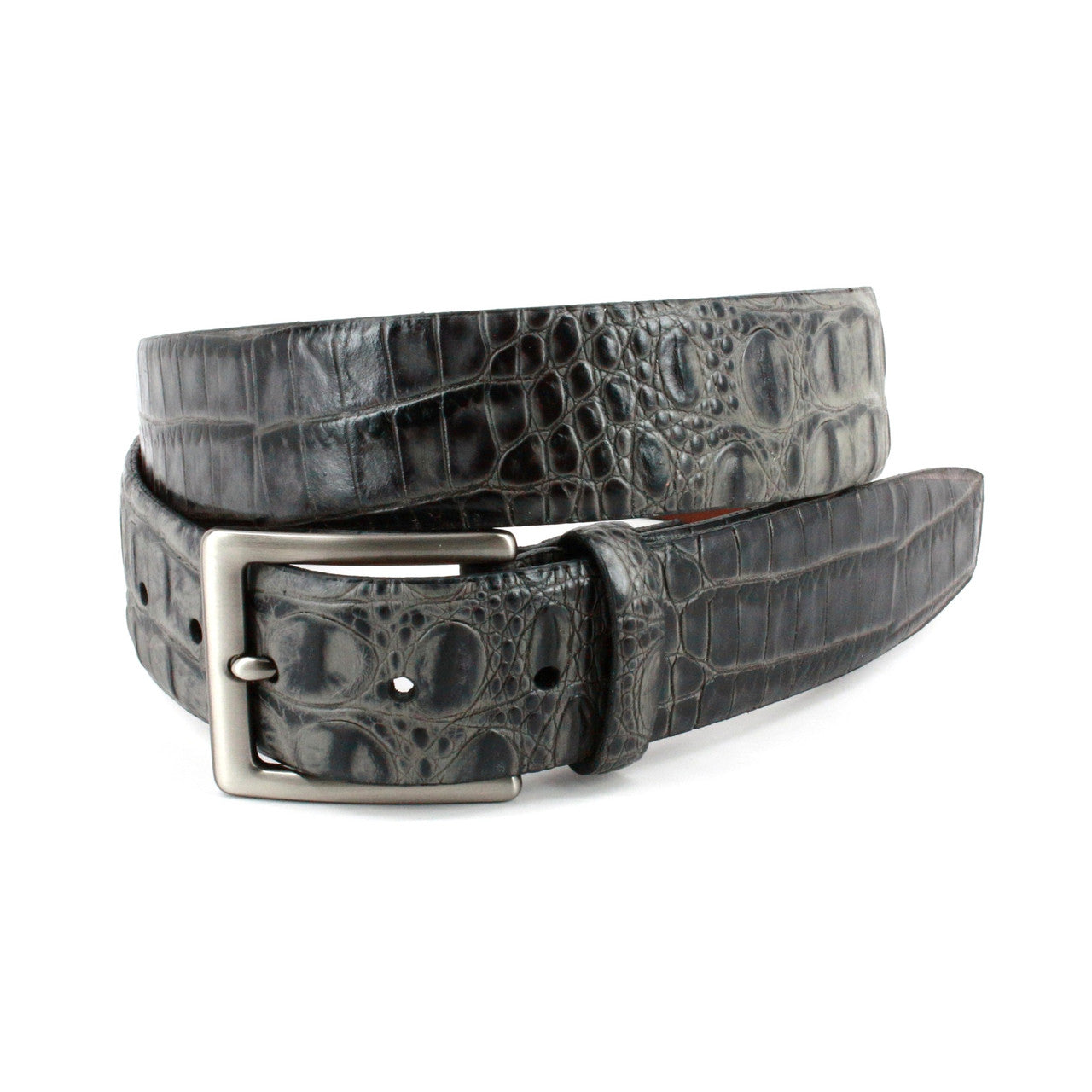 Torino Hornback Crocodile Embossed Calf Belts