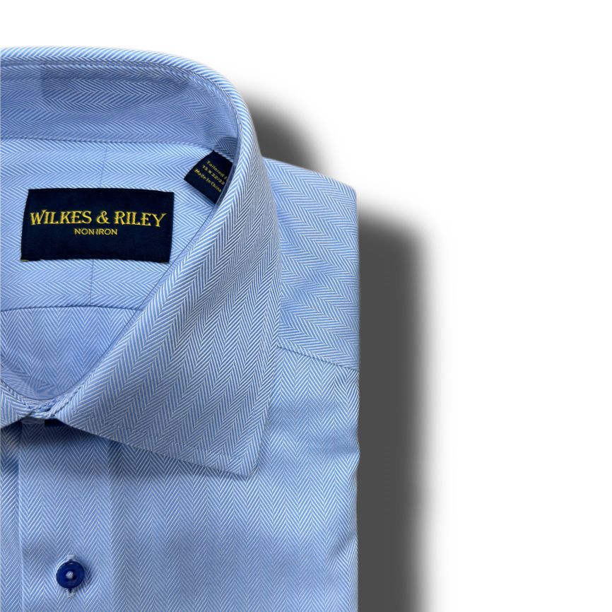Wilkes & Riley Herringbone Dress Shirts Big & Tall