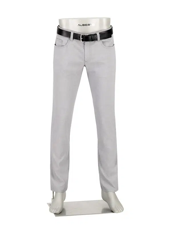 Alberto Gray pants on a mannequin with a white background