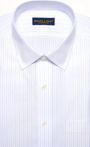 Wilkes & Riley Navy Alternating Stripe Dress Shirt