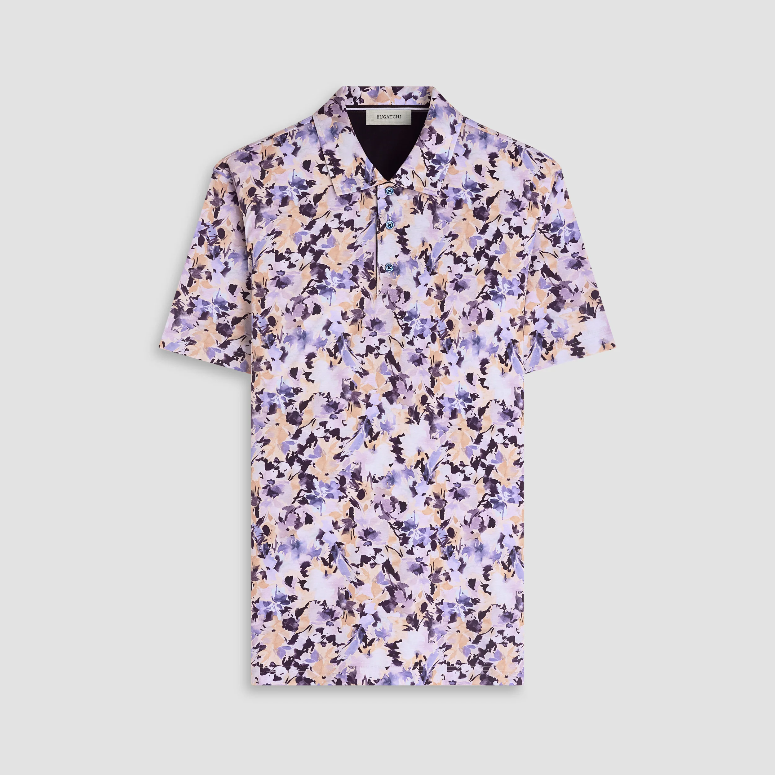 Floral patterned shirt on a light gray background