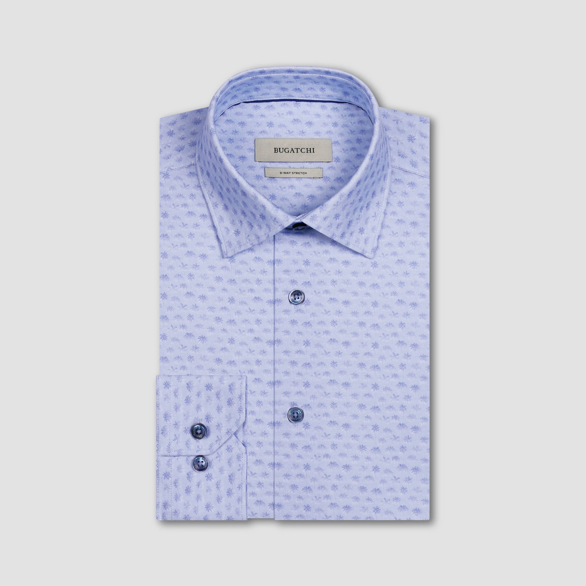 bugatchi dress shirts Bugatchi LS James GF9087K60 Cobalt