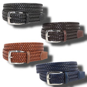 Torino Italian Woven Stretch Leather Belt