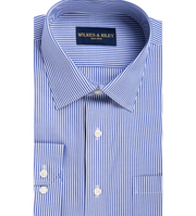 Wilkes & Riley Blue Bengal Stripe Dress Shirt