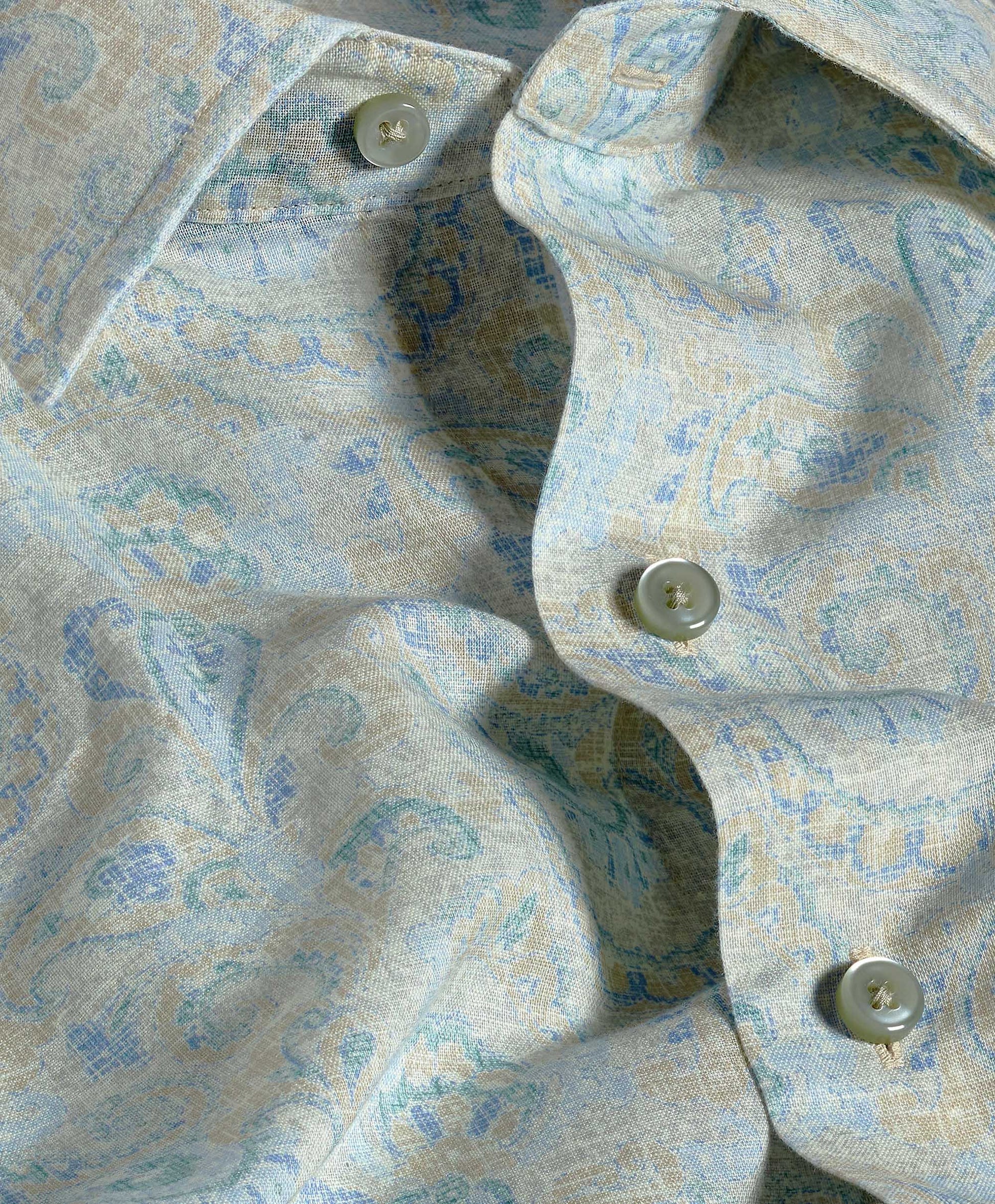 David Donahue Linen Paisley Shirt CBSM12500298