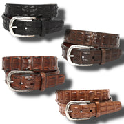 Torino Genuine Hornback Crocodile Belt