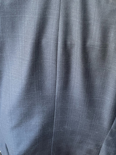 Close-up of a textured blue fabric surface