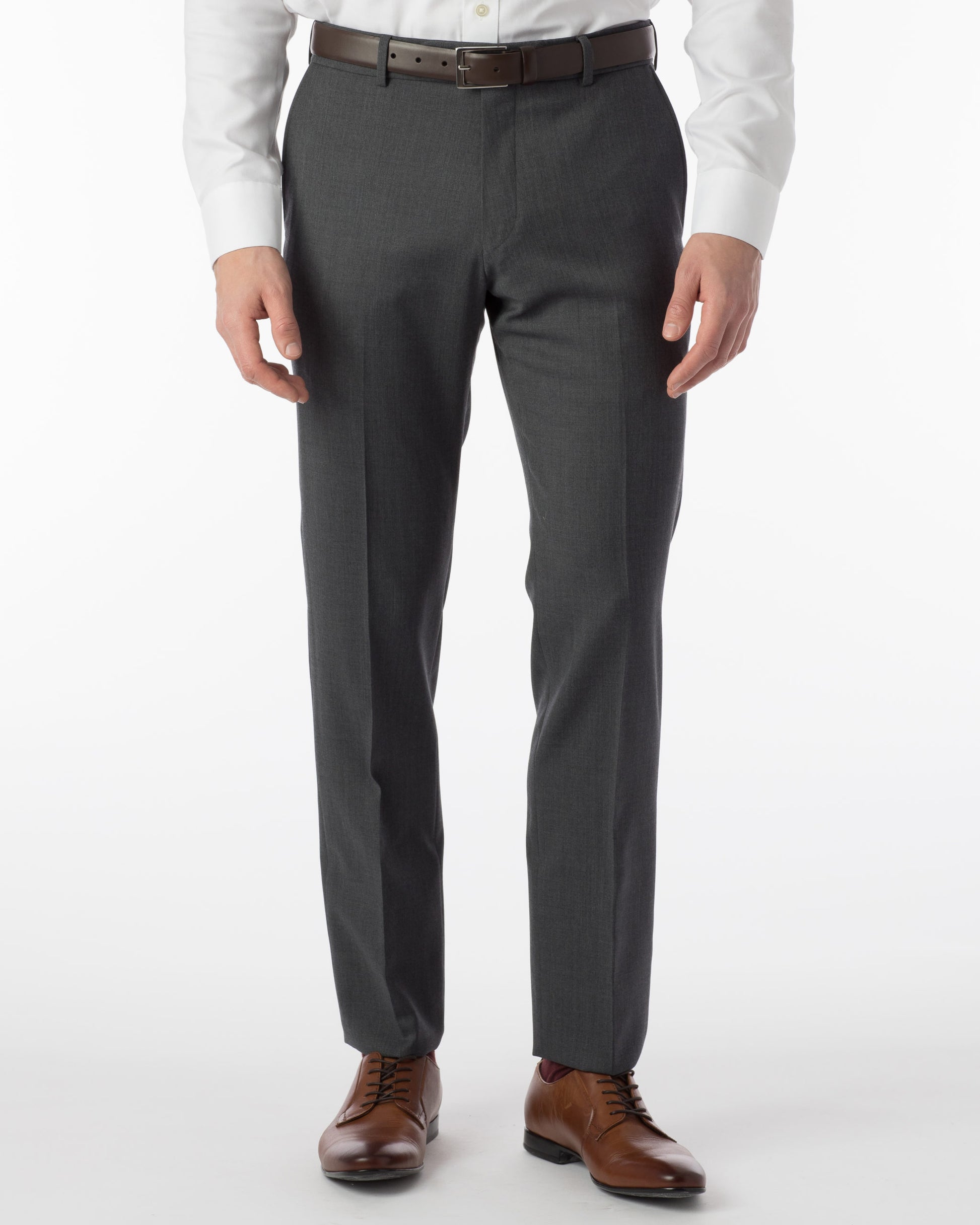 Ballin Comfort-EZE Dress Pants - Mid Grey- Soho Modern Fit Ted's Clothiers Ballin Comfort-EZE Dress Pants - Mid Grey- Soho Modern Fit Ted's Clothiers