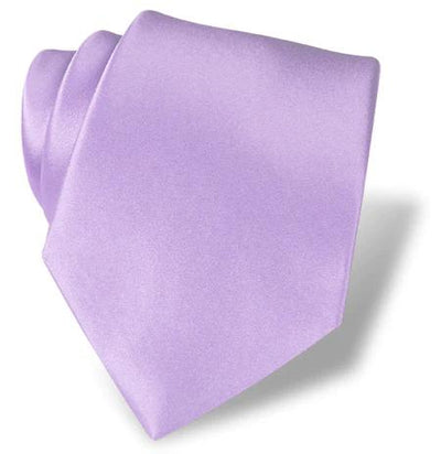 The DION Solid Silk Tie by Dion, shown in light purple on a white background, is a refined choice for formal wear—ideal for bringing Toronto sophistication to any outfit.