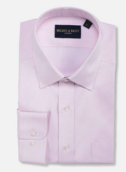 Wilkes & Riley Solid Spread Collar Dress Shirt Classic Fit