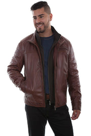 Scully Leather Jacket Zip Collar 1021
