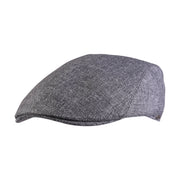 Gray flat cap on a white background