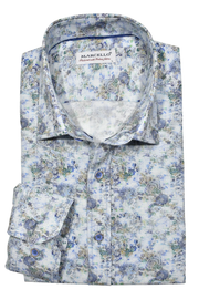 Marcello Lilac Floral Long Sleeve Shirt W-010