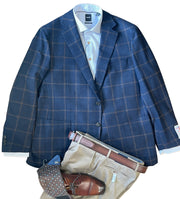 Byron Luca Sport Coat Windowpane