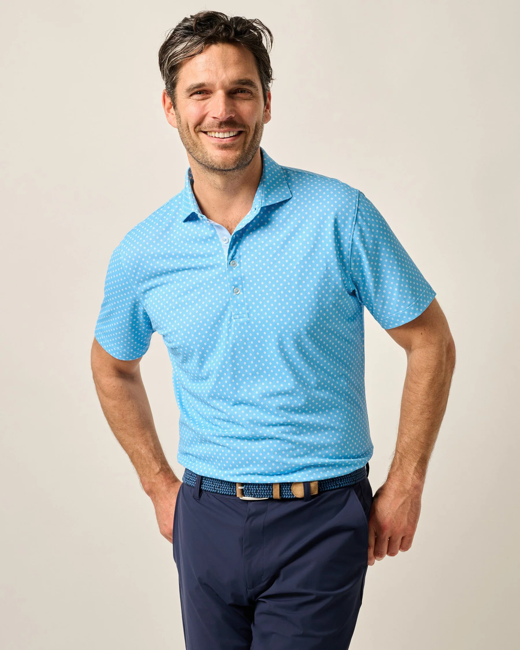 Johnnie-O Daisy Performance Short Sleeve Polo