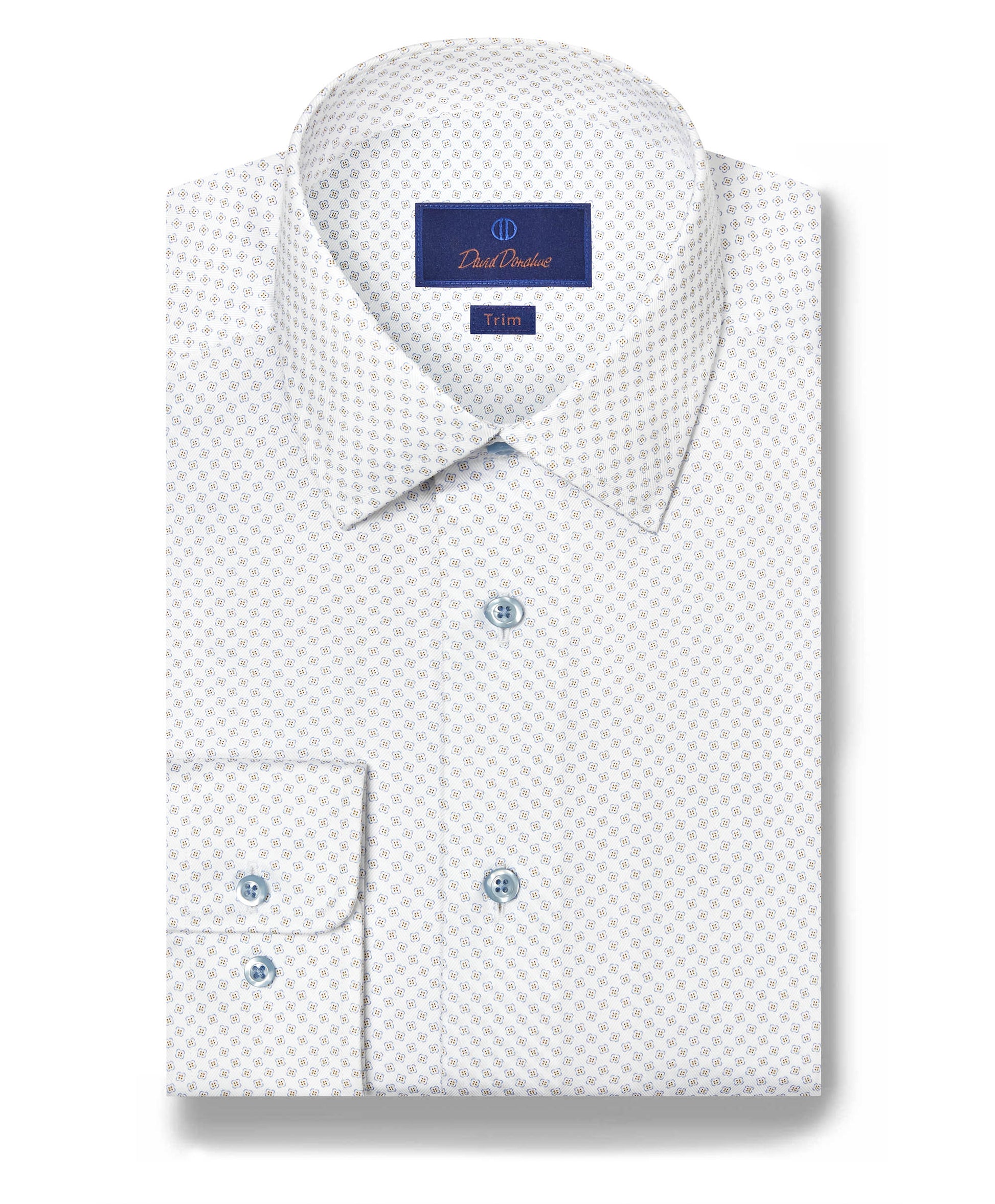 David Donahue Neat Print Dress Shirt TBSP12206124