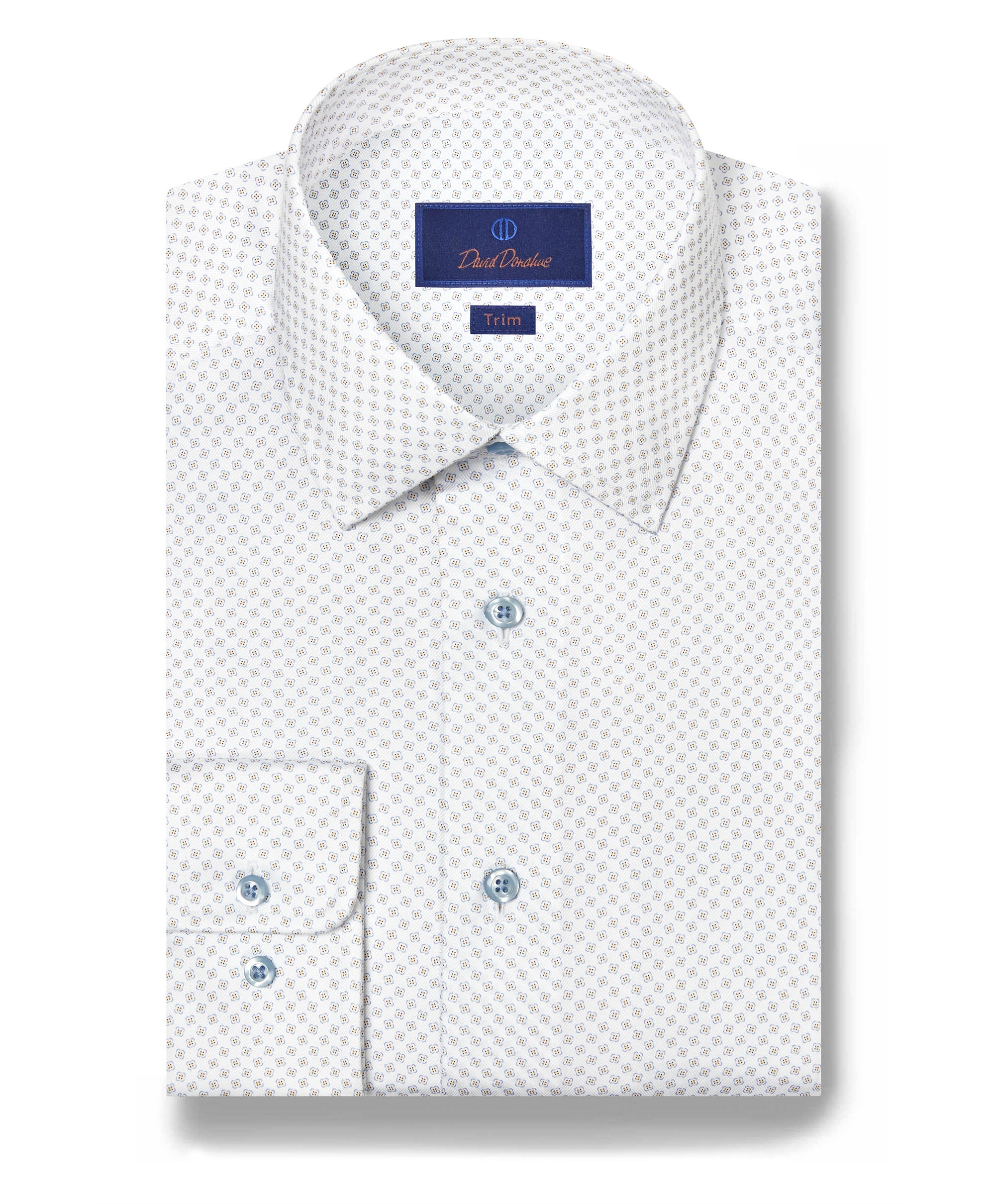 David Donahue Neat Print Dress Shirt TBSP12206124