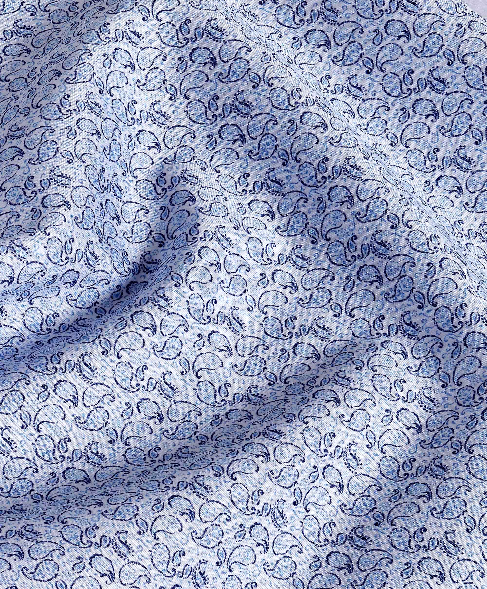 David Donahue Paisley Print Sport Shirt CHBD10500