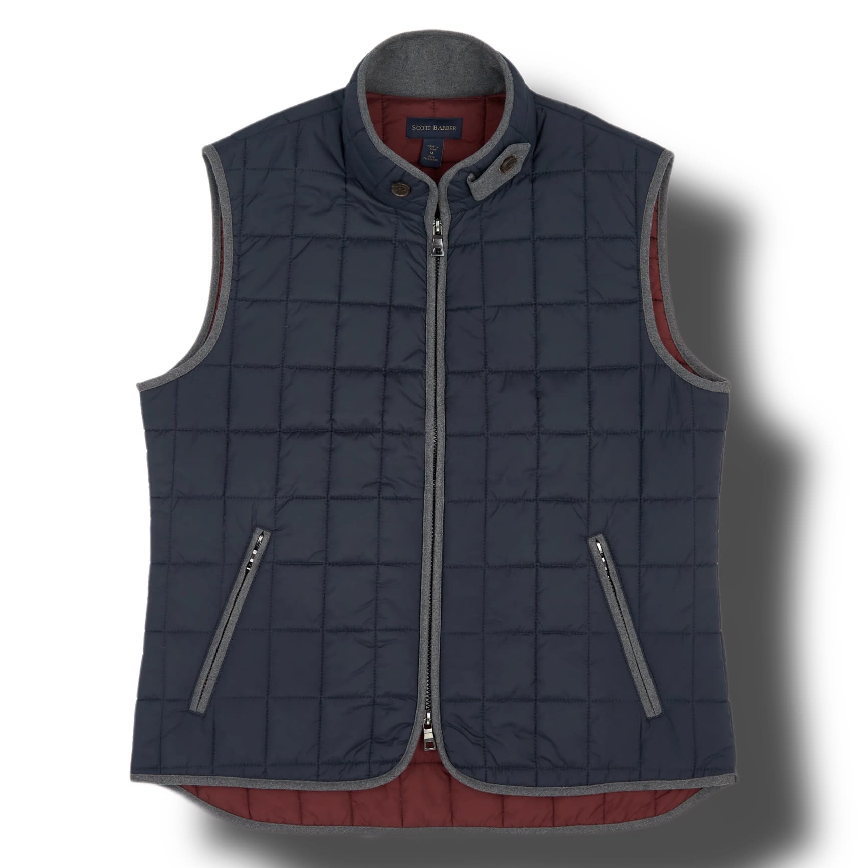 Scott Barber Quilted Vest V711 Army(12) X-Large – Ted's