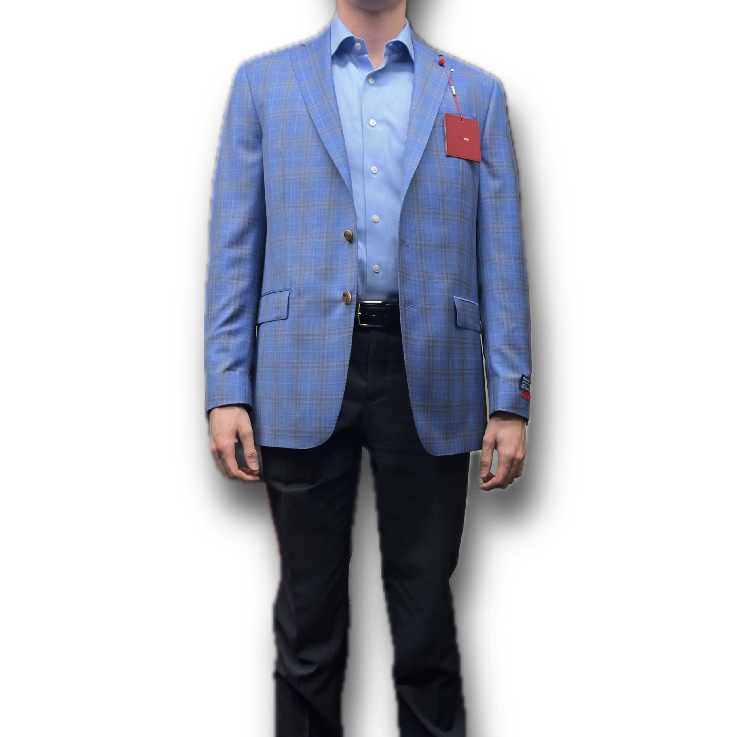 TailoRed Sport Coat Blue Plaid 8130396