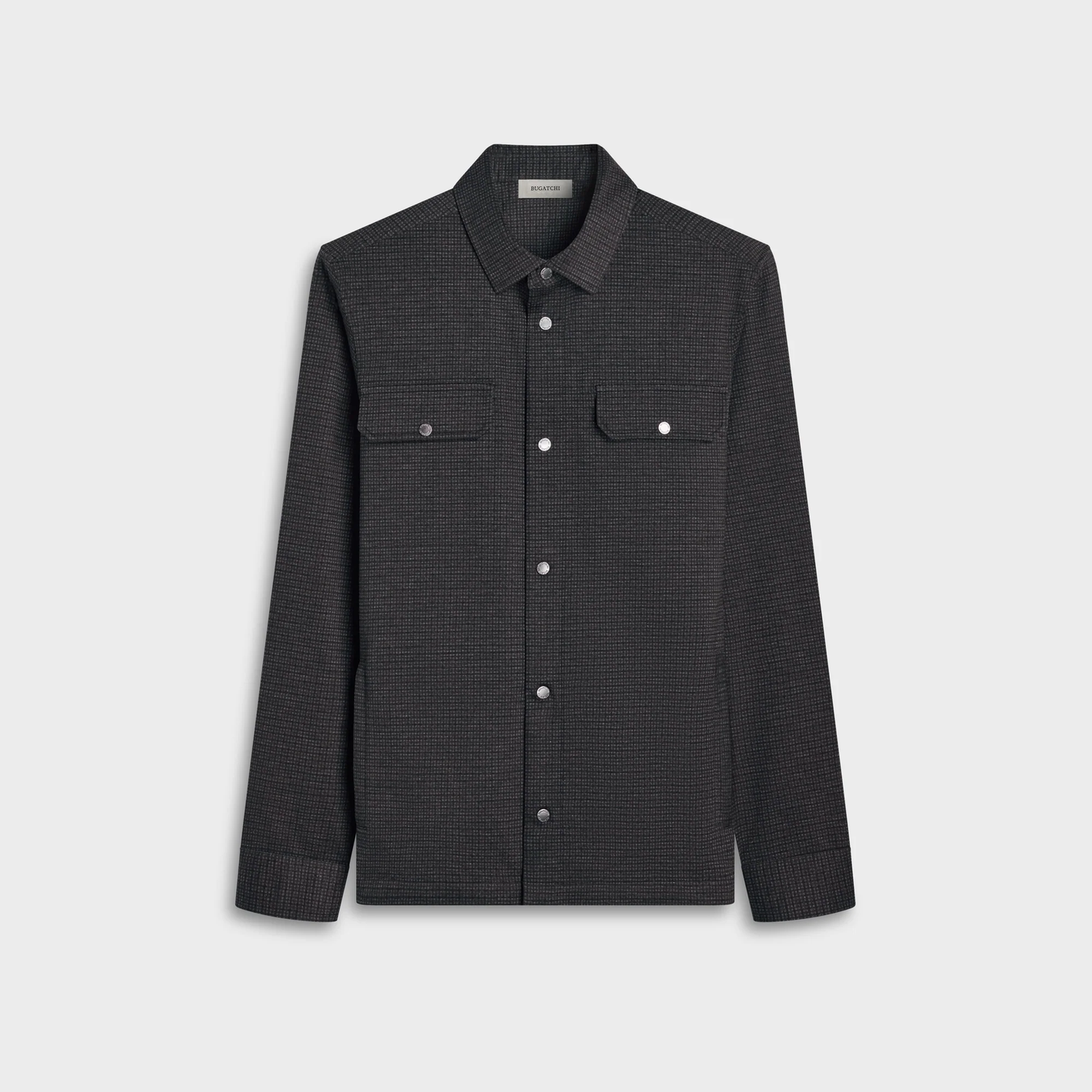 Bugatchi Micro Check Knit Shirt KF2313K93