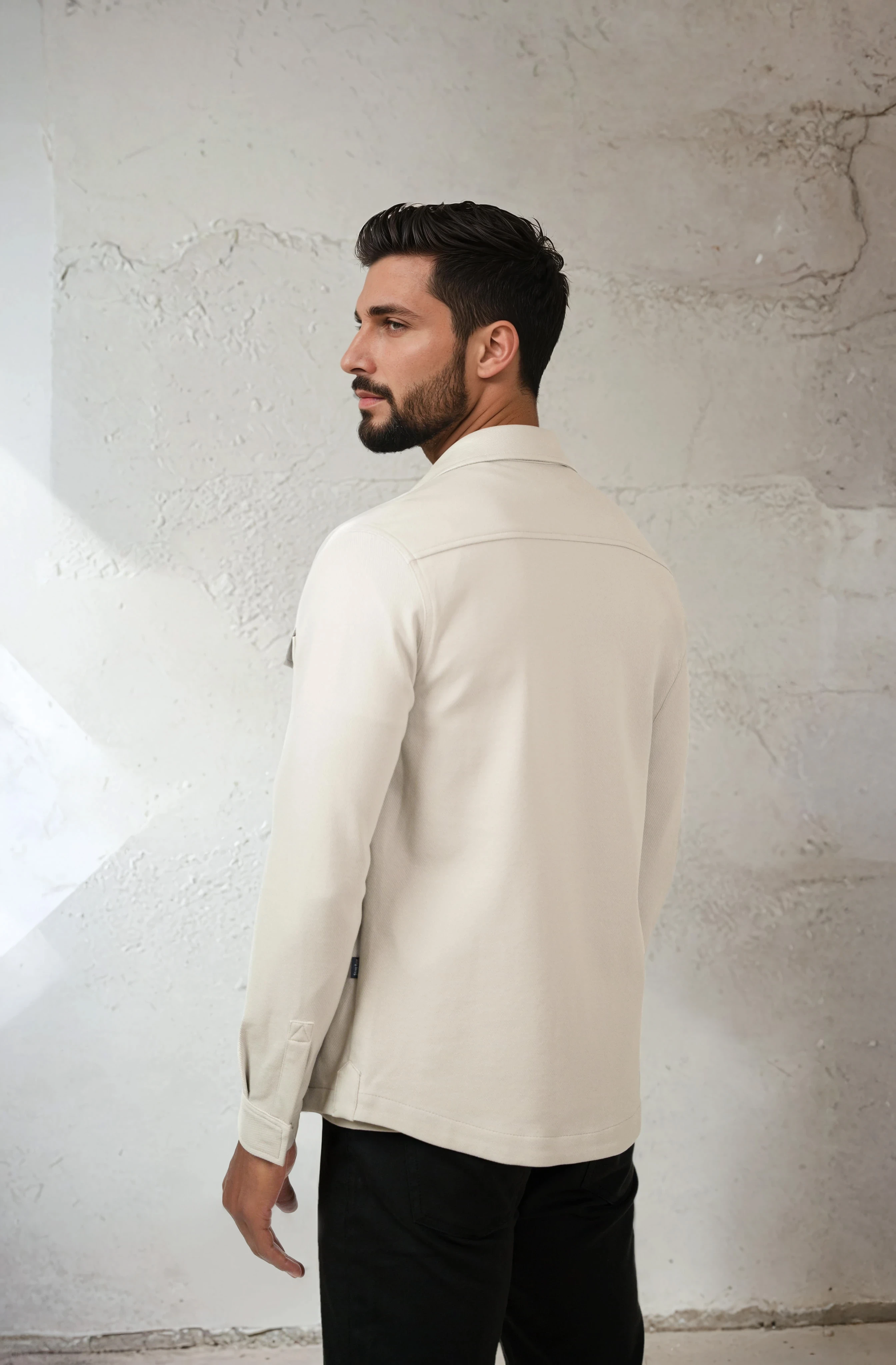 Stone Rose Knit Twill Jacket