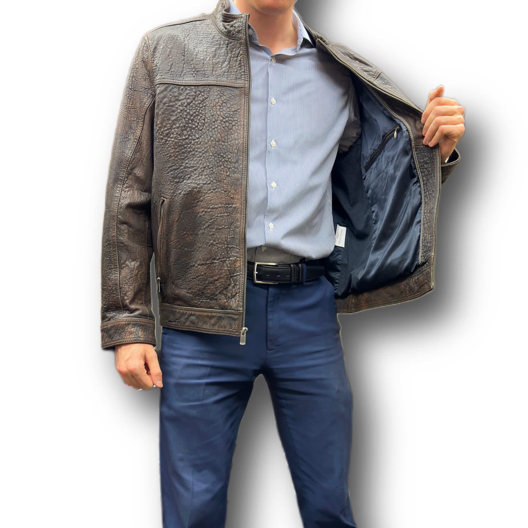 Missani  Big & Tall Leather Jacket 394167