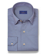 David Donahue Tile Print Shirt CHBD11208