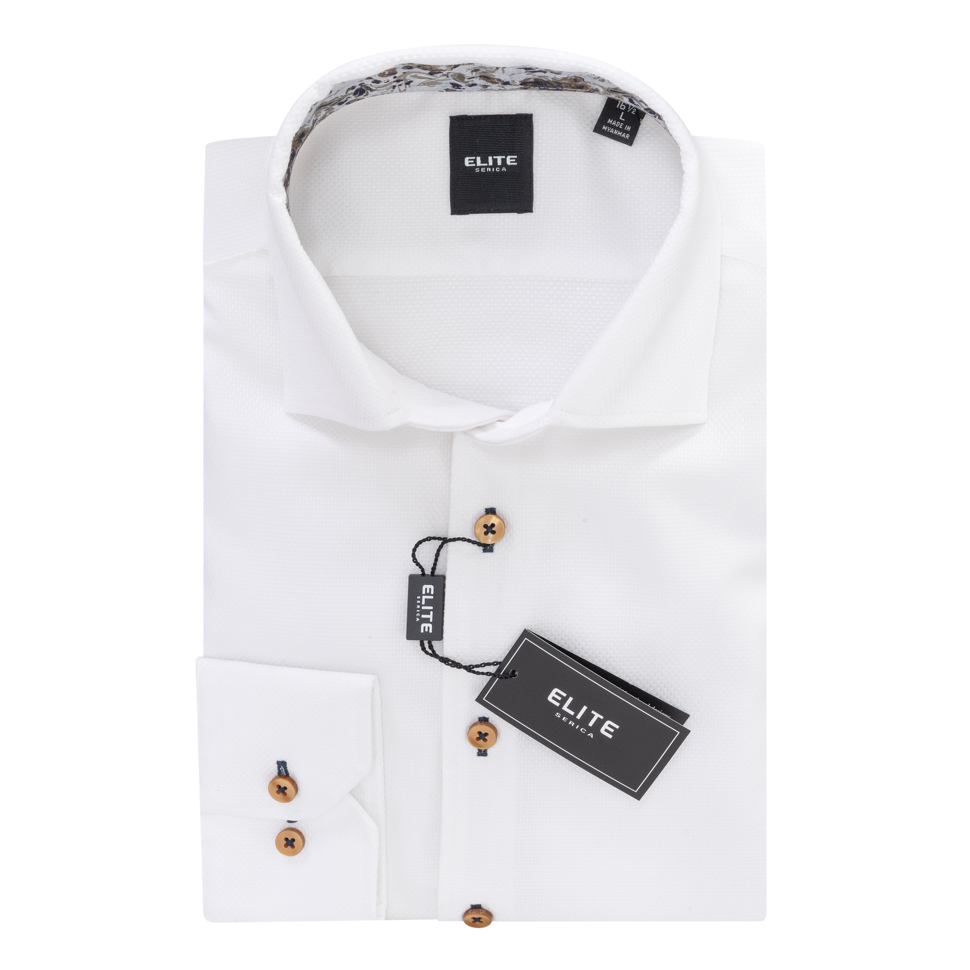 Elite Textured White Sport Shirt ESP2559061