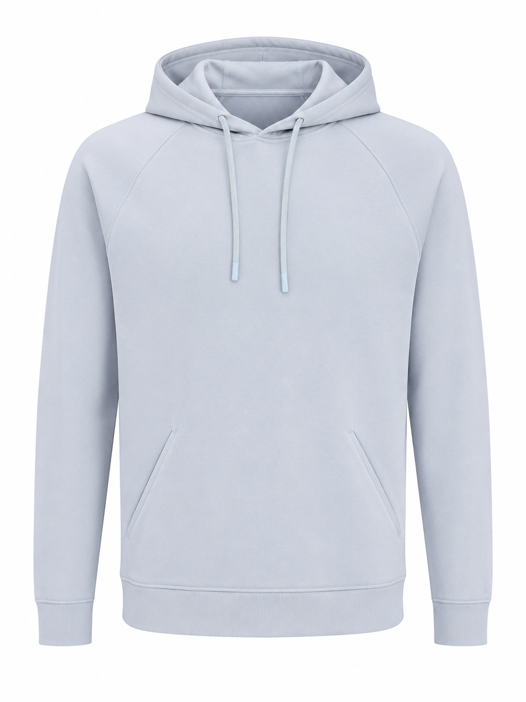 Georg Roth Scuba Hoodie SPH in light gray, featuring front kangaroo pockets, long sleeves, and adjustable drawstrings, displayed on a white background.