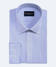 Wilkes & Riley Blue Micro Check Big & Tall Dress Shirt