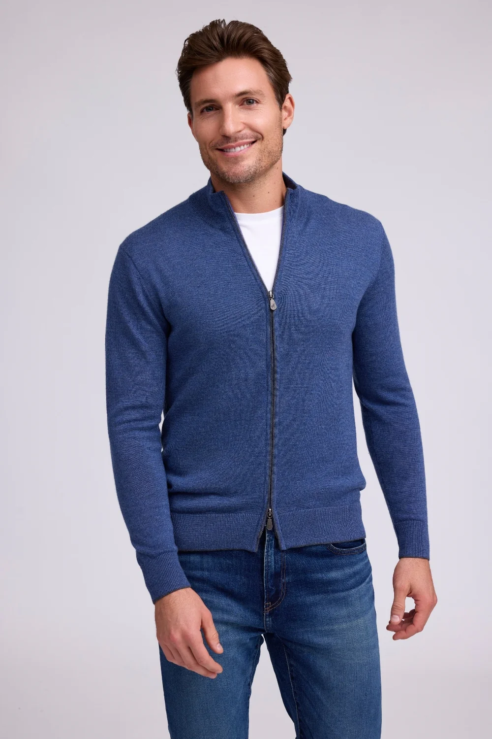 Raffi Matteo Merino Zip Sweater HWC19390-Z