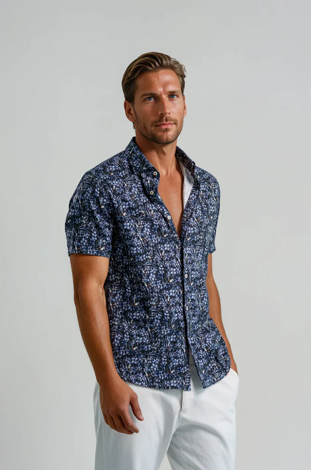 Stone Rose NOVA -  Flight & Flora Short Sleeve Shirt