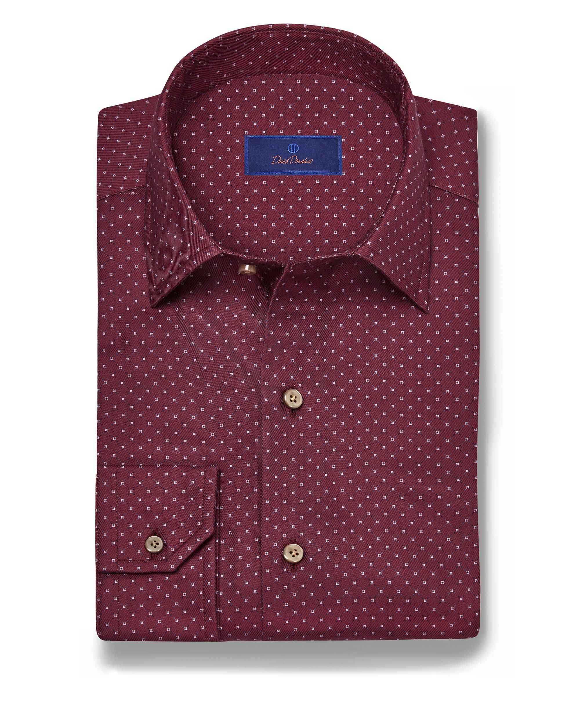 David Donahue Micro Dot Sport Shirt CBSM11016