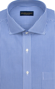 Wilkes & Riley Blue Bengal Stripe Dress Shirt Big & Tall