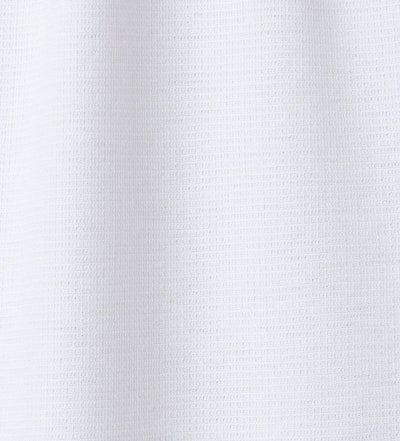 Close-up of white textured fabric with a subtle horizontal ribbed pattern and soft folds, like the premium material in the Stone Rose SS Pique Shirt 2K7T241 by Stone Rose.