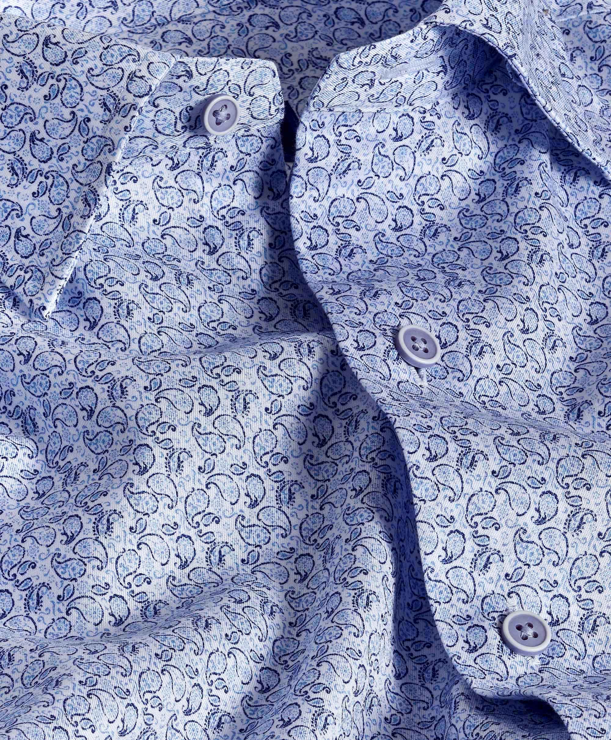 David Donahue Paisley Print Sport Shirt CHBD10500