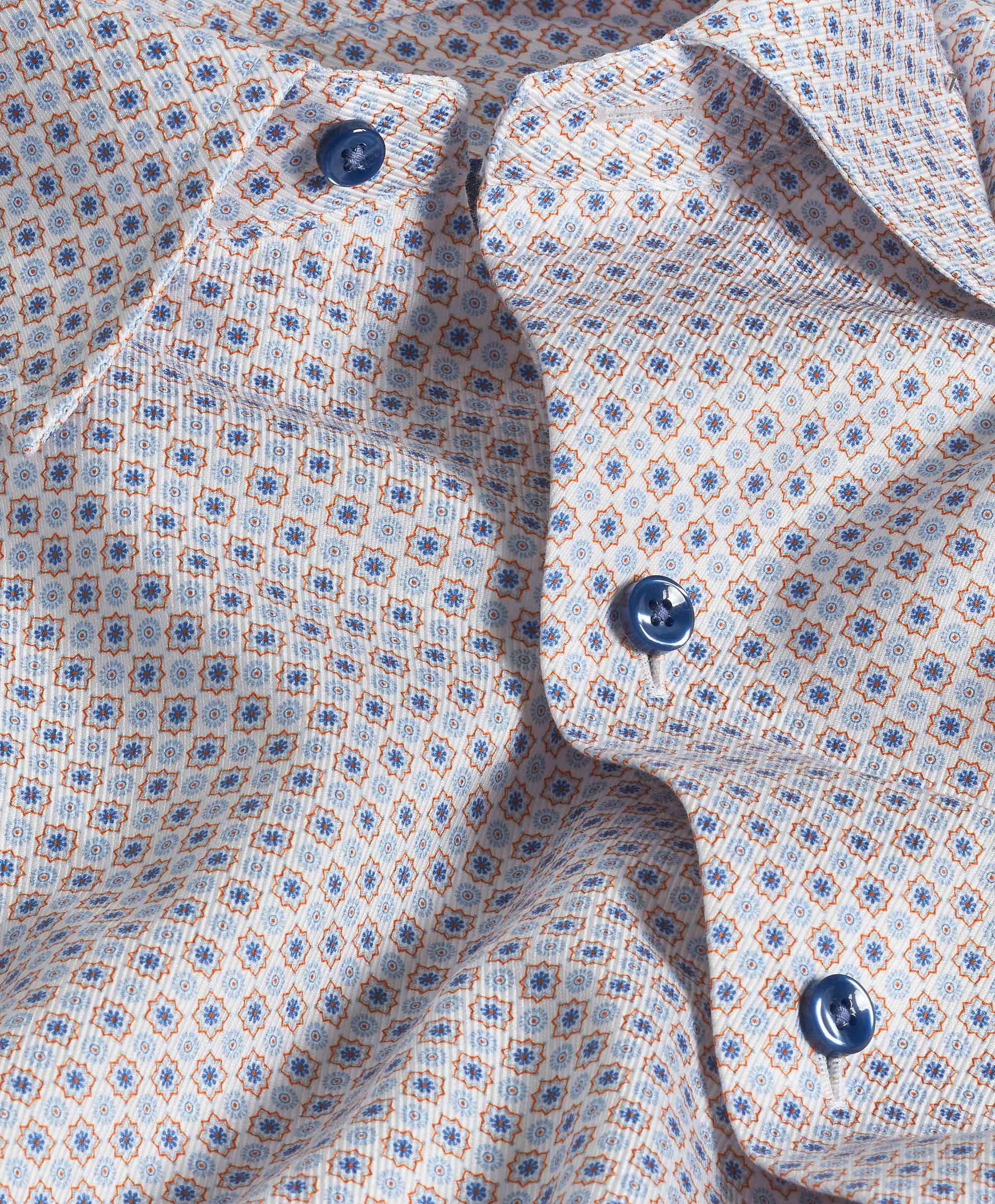 David Donahue Geometric Print Sport Shirt  CHBD10605