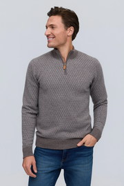 Raffi Cashmere Jacqard Mock HZR13118-Z