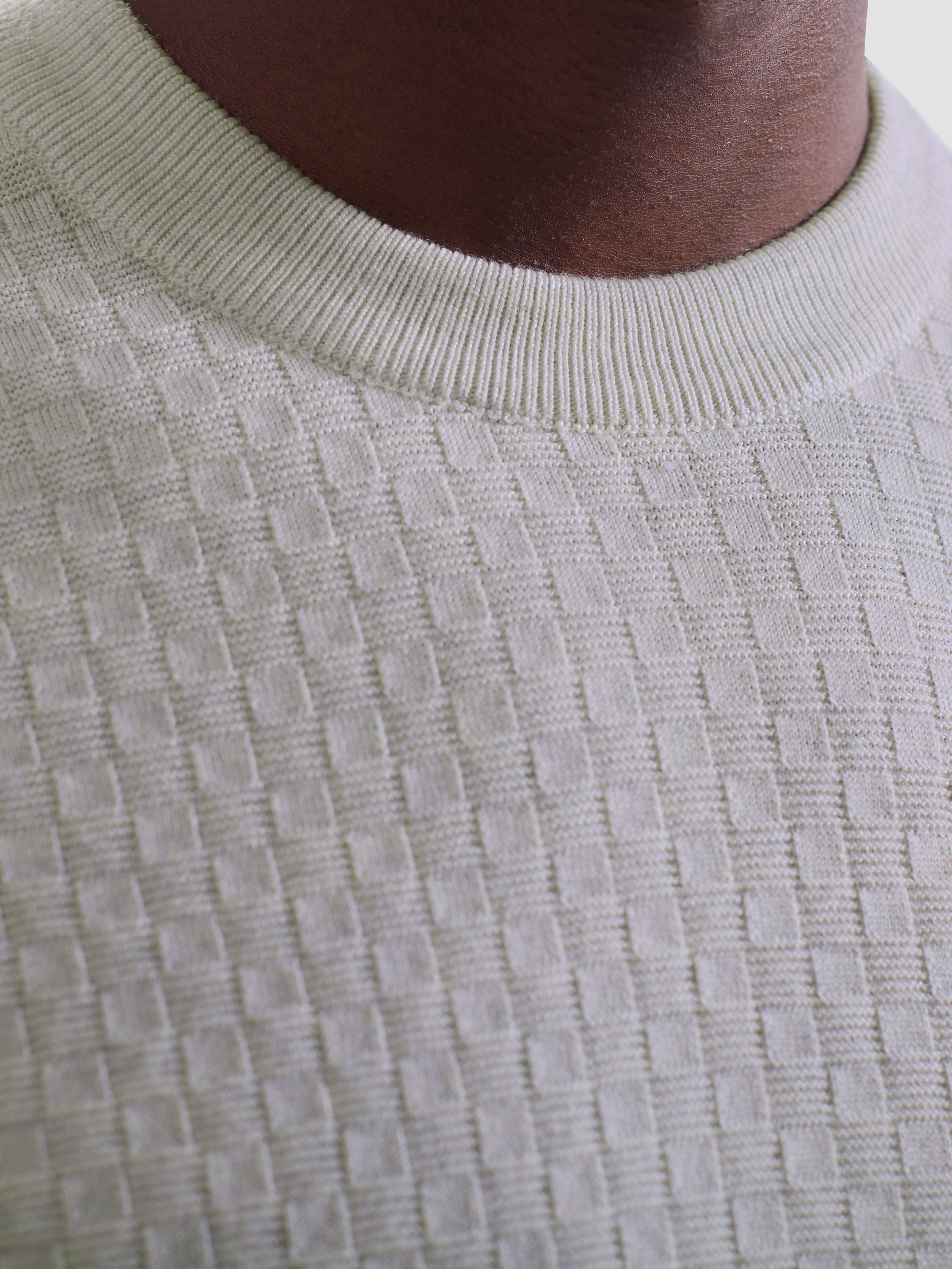 Bugatchi Basketweave Crew Neck Sweater HH202CN1