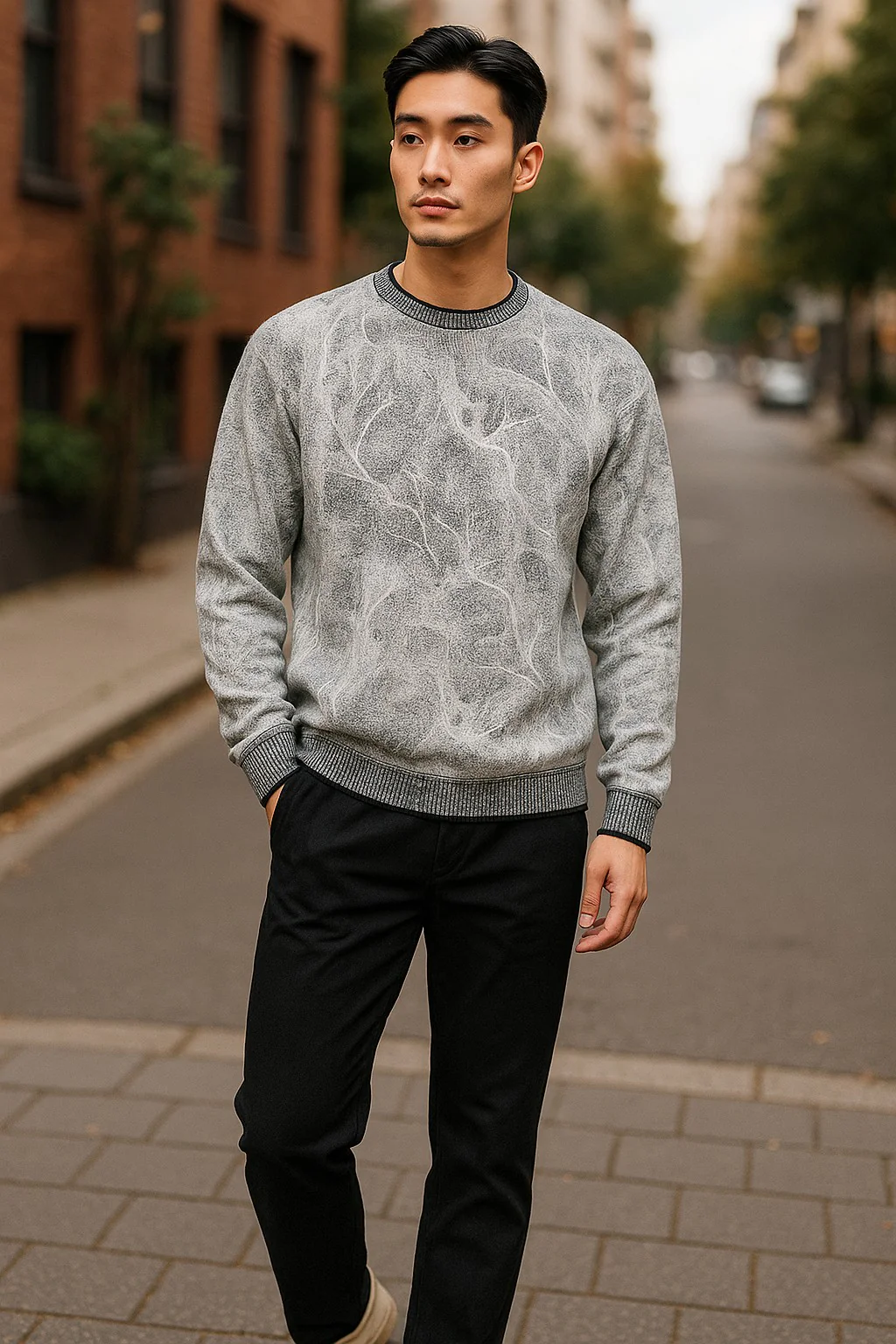Marcello Sepia Forest Sweater 960