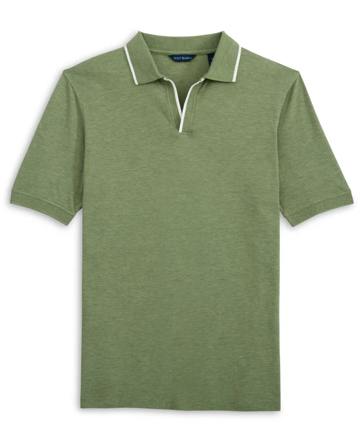 Scott Barber Pima/Silk Johnny Collar K76888
